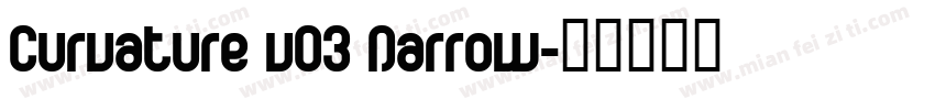 Curvature v03 Narrow字体转换